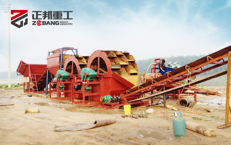 輪式洗沙機